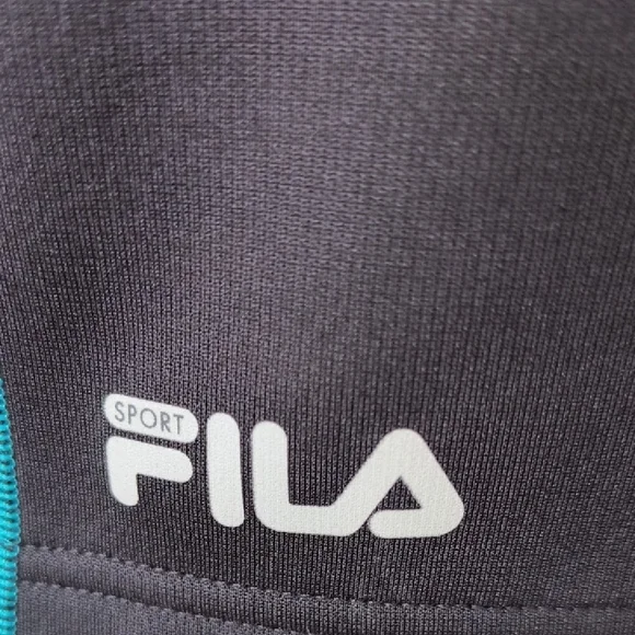 Fila Black and Pink Chevron Performance Jacket - Picture 2 of 8